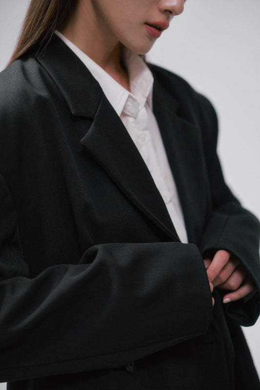 標準領雙排釦西裝外套