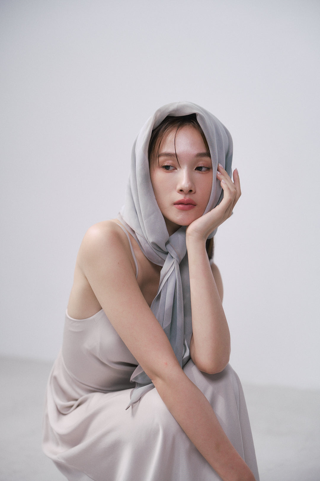 空靈綁帶洋裝(米白)