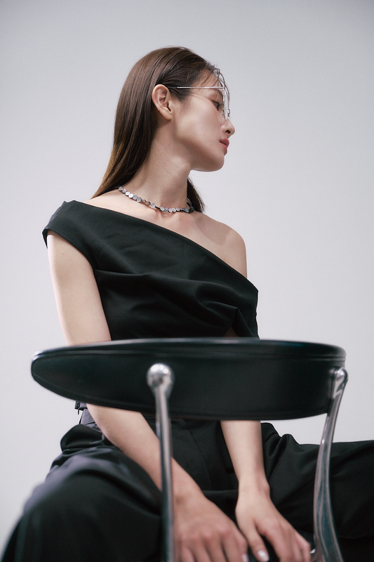 扁圓珍珠母貝項鍊