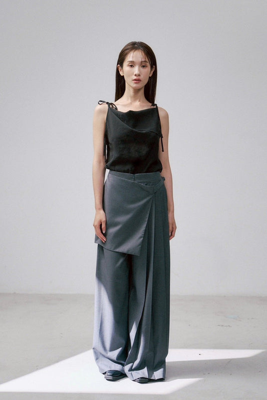 清透細肩帶背心(黑)