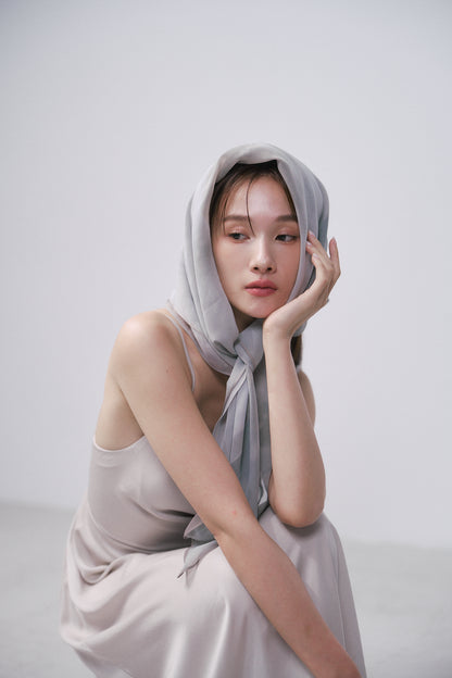 空靈綁帶洋裝(米白)